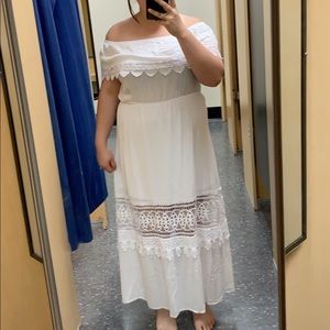 Cute long white dress